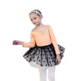 thumbnail image 2 of ‌LYMAYTER Girls Dancewear Tutu Skirt Leotard Long Sleeve Ballet Short-Sleeved Costume Ballerina Outfit, 2 of 8