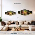 thumbnail image 4 of Elephant Stock Wine And Grapes Wall Art - Horizontal Multi Panel Canvas - Dining Room Wall Decor - Food And Drink Multi Panel - Brown And Yellow Decor - 55" x 24", 4 of 8