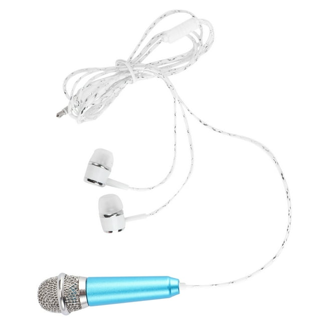 CHICHUMID Microphone de Rentrée Scolaire pour Téléphone Mobile Karaoké Plastique Ciel 1Ensemble
