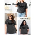 thumbnail image 4 of XCHQRTI Kindness Womens Shirt Plus Size Graphic Tees Short Sleeve Summer Casual T Shirt, 4 of 7