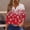 Multicolor#4, variant on Drovellove Women's V Neck 3/4 Sleeve Printed Blouse - Casual Button Down Top for Home or Office