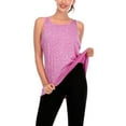 thumbnail image 5 of Women's Fast Dry Running Yoga T-Shirt, Loose Fit Exercise Top with Non See Through Fabric for Workout, Gym, Athletic Wear, and Casual Fitness Activities, Moisture Wicking Comfort Hot Pink XXL, 5 of 6