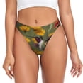 thumbnail image 1 of Balery Humming Bird Tangas de Algodón para Mujer con Estampado – Ropa Interior Sexy, Transpirable, G-string-Large, 1 of 6