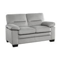 thumbnail image 4 of Lexicon Keighly Textured Fabric 2-Piece Upholstered Sofa Set in Gray, 4 of 12