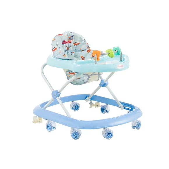 Andadera D Bebé Fun Altura Ajustable Llantas De Gel Azul