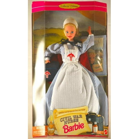 Civil War Nurse Barbie Doll American Stories Collection 1995 Mattel 14612