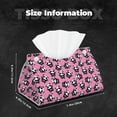 thumbnail image 6 of Lsque Cute Panda Printed Long Tissue Box Cover Holder, Facial Paper Organizer Dispenser,Triangle with Bottom Belt, PVC Leather Decorative Organizer, 6 of 9