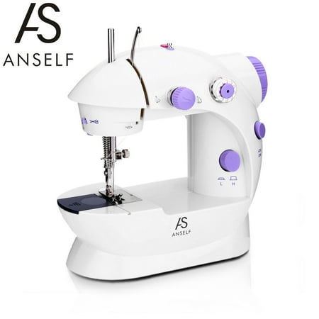 Anself Mini Household Purple Electric Sewing Machine 40 Speed Amazing New Home Sewing Machine Foot Pedal Anself Mini Household Purple Electric Sewing Machine 40 Speed Amazing New Home Sewing Machine Foot Pedal