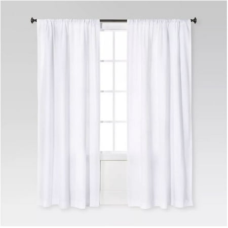UPC 191908325026 product image for Threshold Farrah Curtain Panel - White - Size: 95 x54 | upcitemdb.com
