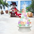 thumbnail image 1 of Gymax 14 inches Pre-Lit Ceramic Hand-Painted Christmas Tree Tabletop Xmas Decoration, 1 of 10