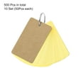 thumbnail image 3 of Uxcell 3.5" x 2" Blank Flash Cards with Rings Study Cards Index Cards Note Card Pre Hole Punched, Yellow 500 Pack, 3 of 6