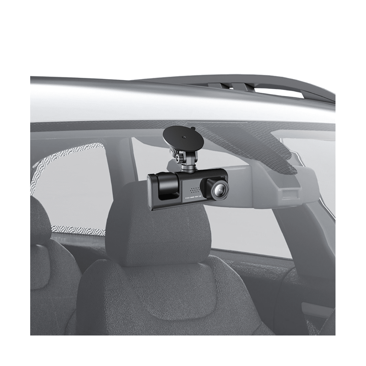 Dashcam 360° Avec 4 Caméras 1080P - Vision Nocturne, Enregistrement Boucle, Aide Au Stationnement 24h - 4