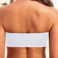 thumbnail image 5 of Women Removable Shoulder Strap Crop Top Strapless Swimwear Tops Strapless Bikini Tube Top Bandeau Swim Top Strapless Tops for Women Tube Top Swimsuit Blouse, 5 of 7