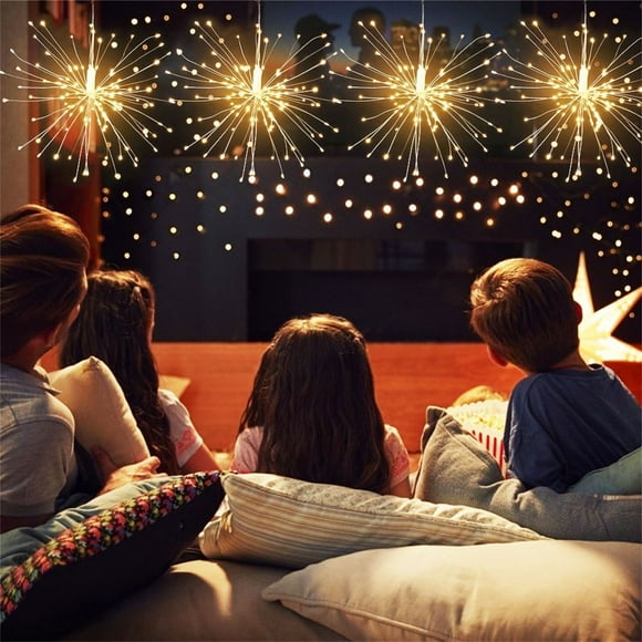 Water Proof Light 200 LED Hanging Starburst Bouquet Shape Lights Ornament Great Outdoor Lights