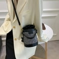 thumbnail image 3 of IELGY Contrasting Color Drawstring All-match Fashion Crossbody Bucket Bag, 3 of 10