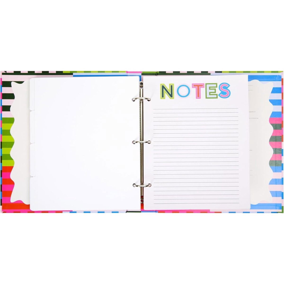 C.R. Gibson Kitchen Recipe Binder and Cards | Bold Stripes