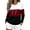 Wine, variant on Asxite Women Fall Winter Tops Round Neck Long Sleeve Solid Spliced Hooded Knit Brushed Ribbed Pullover Shirts