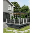 thumbnail image 6 of Yeshouse 10x13 Ft Aluminum Pergola with Retractable Canopy Metal Gazebo for Garden Modern Backyard Deck Grape Trellis, 6 of 6