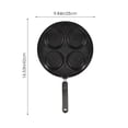 thumbnail image 2 of MERRYHAPY 1Pc Black Nonstick Frying Pan with Long Heat Resistant Handle Four Hole Design for Kitchen Use, 2 of 5