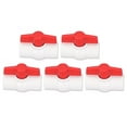 thumbnail image 2 of PVC Fittings Ball Valve Pool Shut Off Valve PVC Valve Automotive Water Pipe,5Pcs Water Supply Ball Valve PVC Plastic Screw Switch Tubing Hose Pipe Quick Connect Fittings, 2 of 8