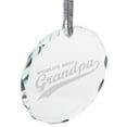 thumbnail image 1 of Father's Day - World's Best Grandpa Etched Round Crystal Ornament, 1 of 1
