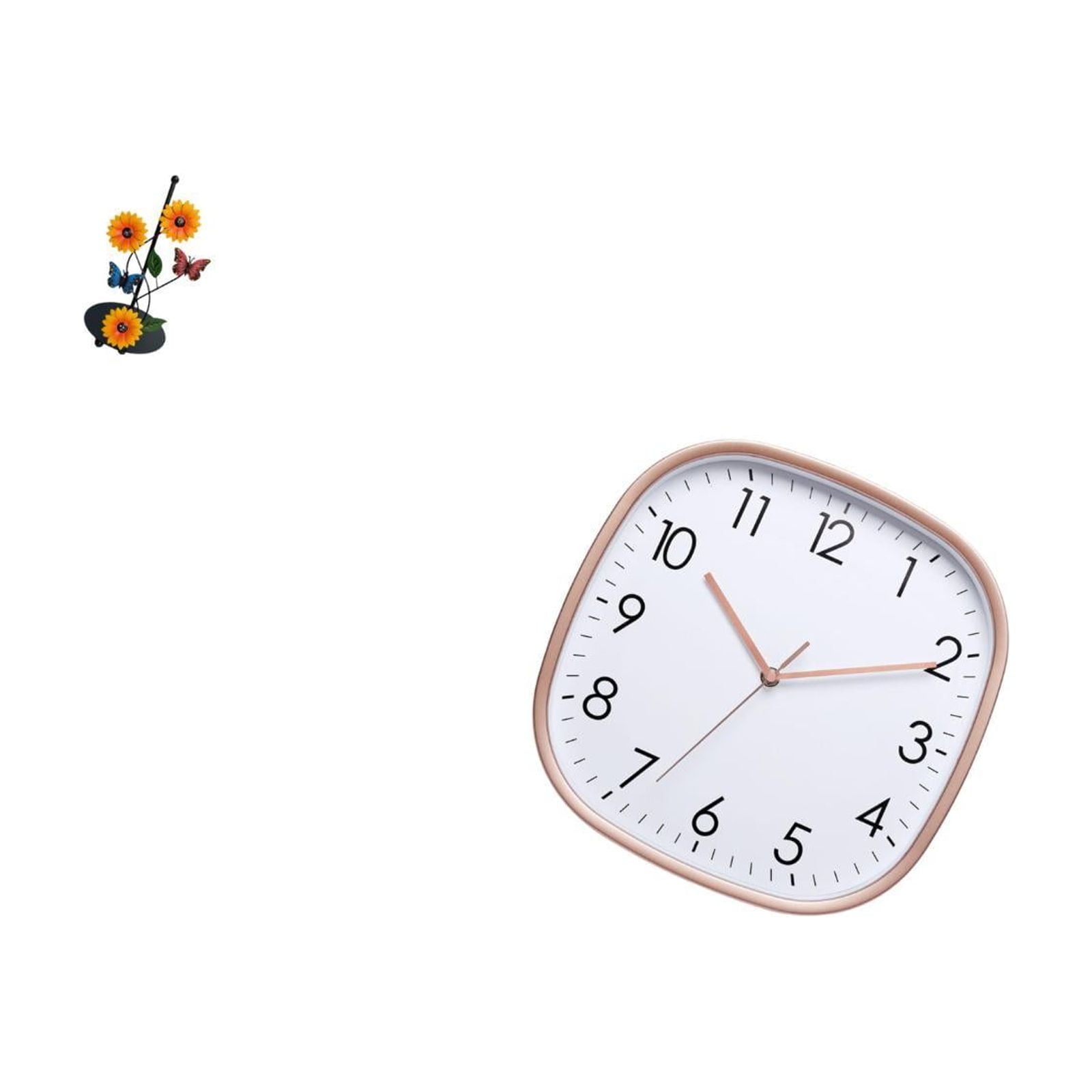 Fiocias Toilet Paper Holder Paper Towel Holder Countertop Kitchen Roll Holders Standing Paper Towel Iron PP Material Practical Holder Quiet Digital Wall Clock