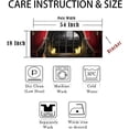 thumbnail image 6 of 54x18 Inches Halloween Horrible Night Window Treatment Valance Terrible Window Scene Black Full Moon Night Kitchen Bathroom Living Room Decorations Polyester Rod Pocket, 6 of 6