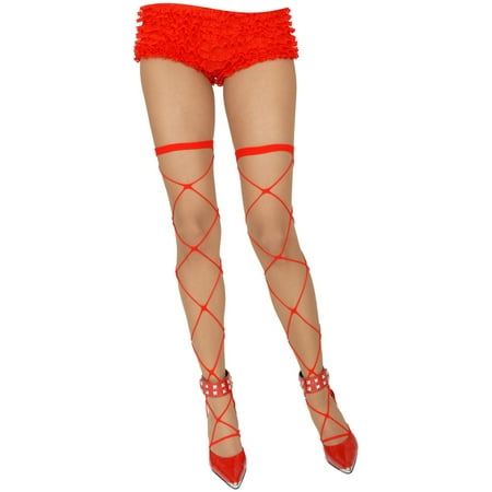 Red Rope Net Model Stripper Costume Stockings Walmart.com Red Rope Net Model Stripper Costume Stockings Walmart.com