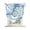 Blue, Sky, White, variant on Red Coral Coastal Tie Up Curtains for Kitchen Windows,Adjustable Rod Pocket Valance 45 Inch Short, White Summer Beach Ocean Seaside Window Treatment Balloon Roman Blind Shade, 52" x 45"
