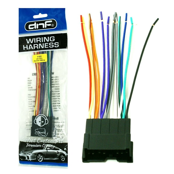 DNF Aftermarket Wiring Harness for Select Hyundai and Kia Vehicles 1999 - Up (70-7301) - 100% Copper Wires!