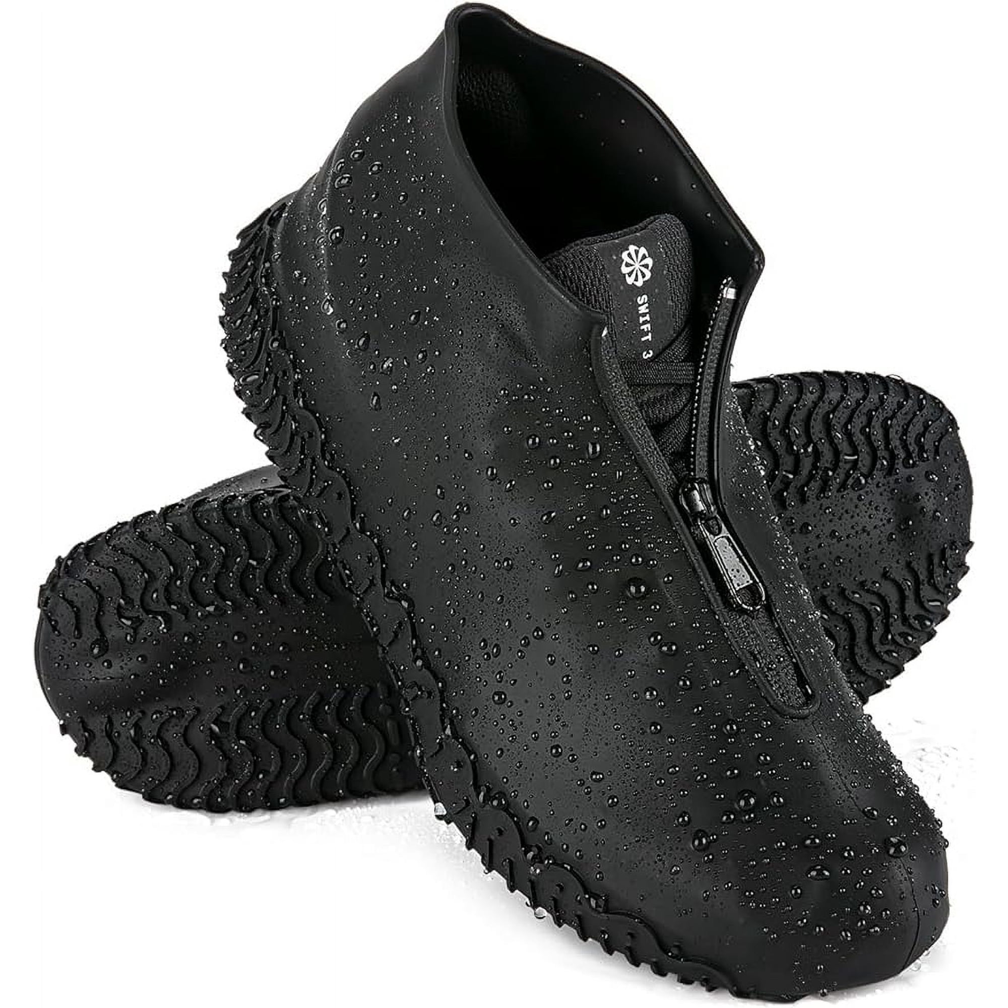 Surchaussures Jetables Noires - Lot De 40 Paires, Plastique, Taille Unique, Neuf