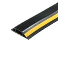 thumbnail image 1 of Protector de cable de piso Uxcell para gestión de cables eléctricos para hogar y oficina Negro Amarillo 3.3ft, 1 of 6