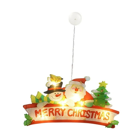 

Christmas Wall Window Glass Led Lamp Sucker Decoration Pendant