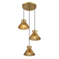 thumbnail image 3 of Multi-Point Chandelier in Natural Brass, 3 of 7