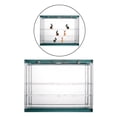 thumbnail image 3 of Caja de almacenamiento de pantalla transparente Zulema vitrina a prueba de polvo verde 30x17x23.3cm, 3 of 8