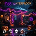 thumbnail image 3 of Halloween String Lights Battery Operated, 33Ft 100 LED 150+ Scene Modes String Lights with Remote Timer for Patio Garden Party Decor - Color Changing & 2700K Warm White, 3 of 9