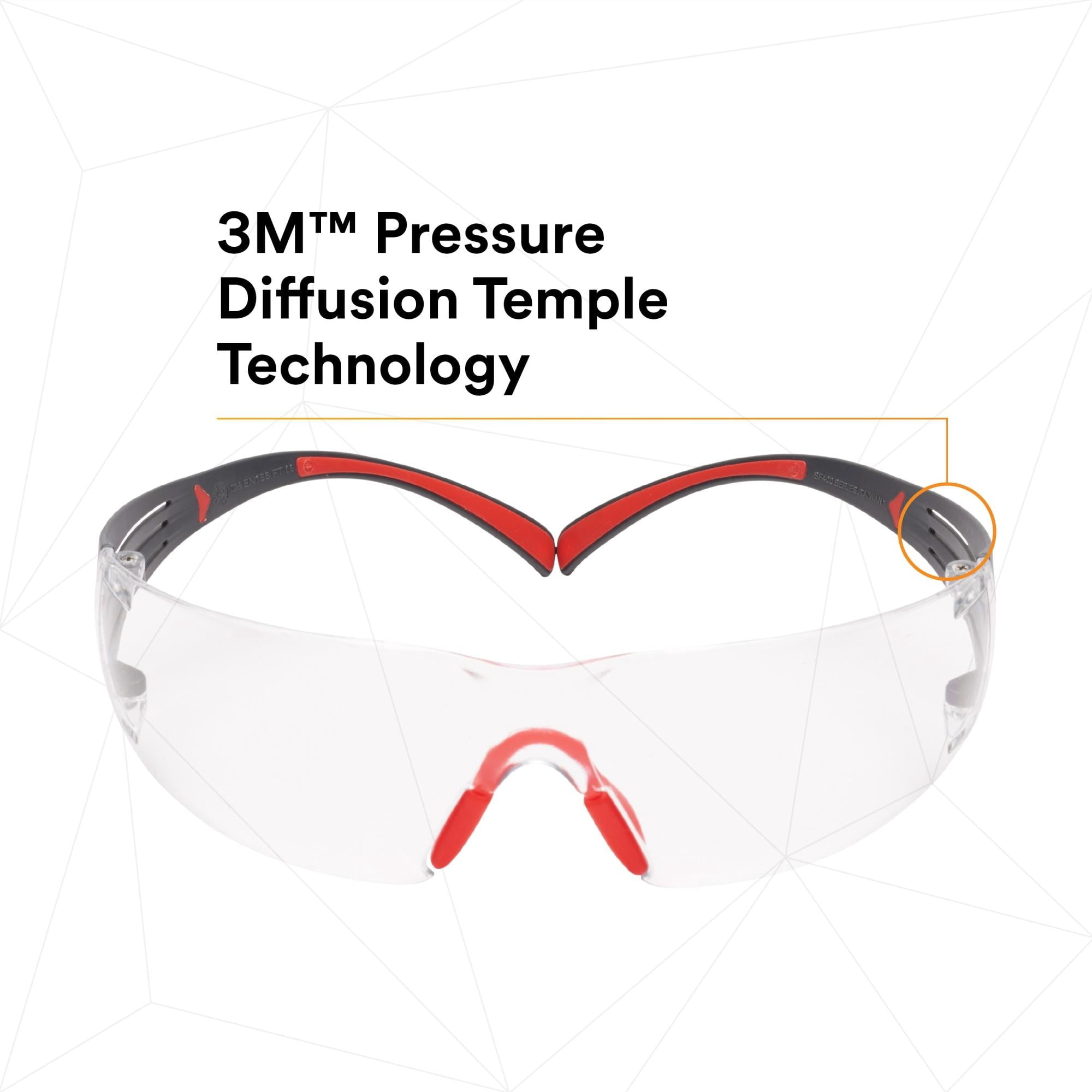 CCS, Safety Glasses, Scotchgard Anti-Fog & Anti-Scratch, Clear Lens, Green Frame, Frameless