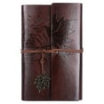 thumbnail image 1 of Loose-leaf Refillable Notebook Lightweight Portable Notebook for Travelers Writers  Red A6, 1 of 8