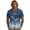 Blue Dragonfly & Tie-dye, variant on Xixirimido Blue Geometric Print Men's Short Sleeve Linen Button Down Shirt, Cuban Collar Casual Lightweight Beach Summer Tops, Large
