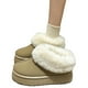thumbnail image 4 of Botas de piel de suela gruesa para mujer, ropa exterior integrada de piel de invierno, botas de nieve con forro polar aumentado y engrosado, 4 of 6