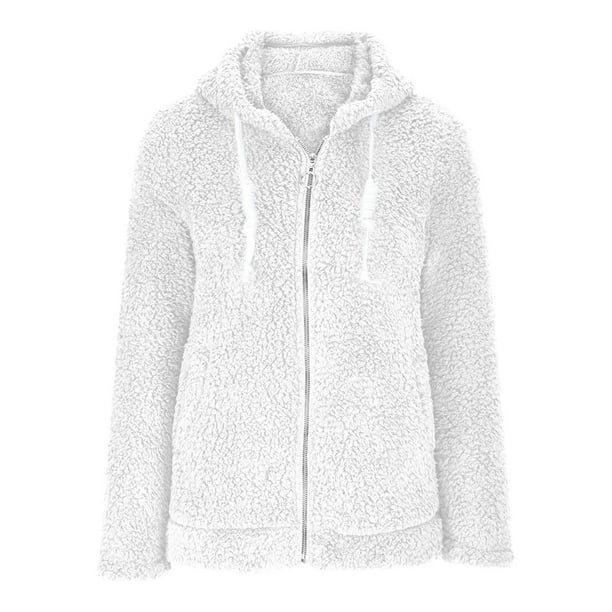 yievot Womens Zip Up Hoodies Winter Fleece Jacket Sherpa Warm