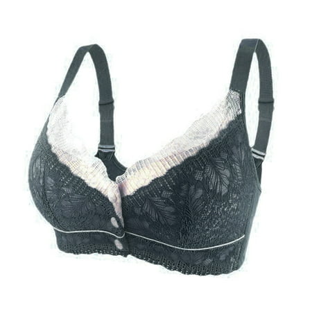 OJSFQUFP Womens Sexy Bras Black Women s Lace Bra Lingerie Styling Cup Adjustable Strap Underwear Basic Pretty Everyday Bra Cute Bra 44
