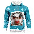 thumbnail image 6 of Men's Christmas Printed Festive With Lined Graphic Sweater Matching Pants Holiday Season Sky Blue 3XL, 6 of 8