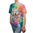 thumbnail image 4 of Funny Watercolor Adorable Goldendoodle Peeking Through Torn Paper Effect All Over Print 3D Shirt Unisex Merch Doodle Dog Lover Gifts Idea - 00026, 4 of 6