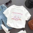 thumbnail image 4 of Cinnamoroll Children's Short Sleeve Anime Sanrios Kawaii Girl Boys White Versatile Korean Style Kawaii Thin Style Cotton Tops, 4 of 5