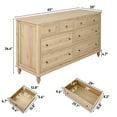 thumbnail image 3 of ChVans 65 inch Large Long Drawer Dresser, 8 Drawer Dresser for Bedroom, Modern Farmhouse Wood Wide Chest of Drawers, Storage Dressers for Bedroom, Living Room & Hallway, 3 of 7