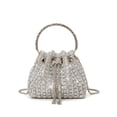 thumbnail image 1 of Bolso de noche Sweetovo Sparkly Diamond Clutch con diamantes de imitación plateados, 1 of 6