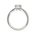 thumbnail image 2 of 1.00 Ct Brilliant Princess Shape Genuine Diamond Sparkle Ring for Engagement and Wedding in Solid 18K White Gold Size 6.5, 2 of 6