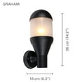 thumbnail image 2 of Xtricity - Outdoor Wall Light, Height 14.17 '', From The Graham Collection, Black, 2 of 3