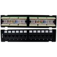 thumbnail image 1 of Wall Mount 12 Port Cat 5e Patch Panel  110 Type  568A  568B Compatible  10 inch, 1 of 1